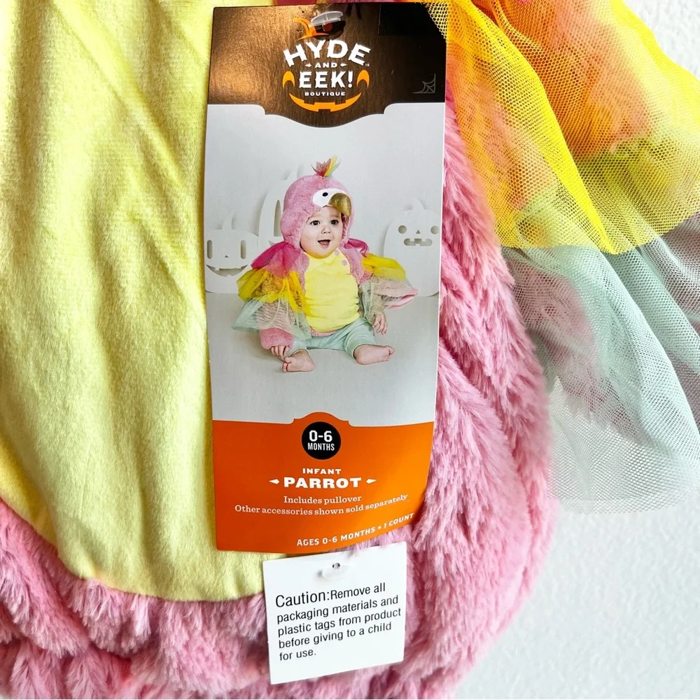 Hyde & EEK! Boutique Infant Parrot Pullover Pink 0-6 Months Halloween Costume